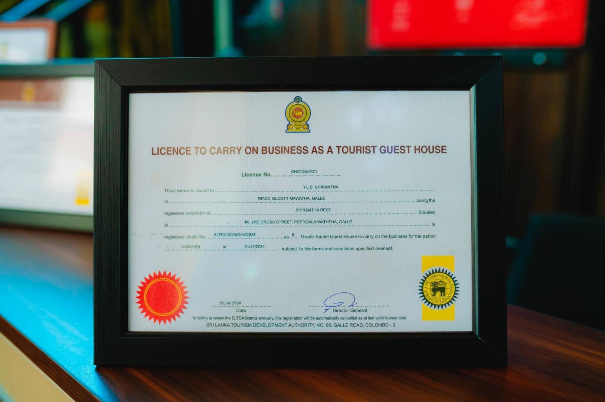 Shirantha Hotel 갈레 외부 사진